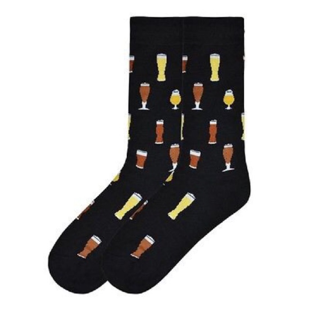 Men’s socks craft beer black